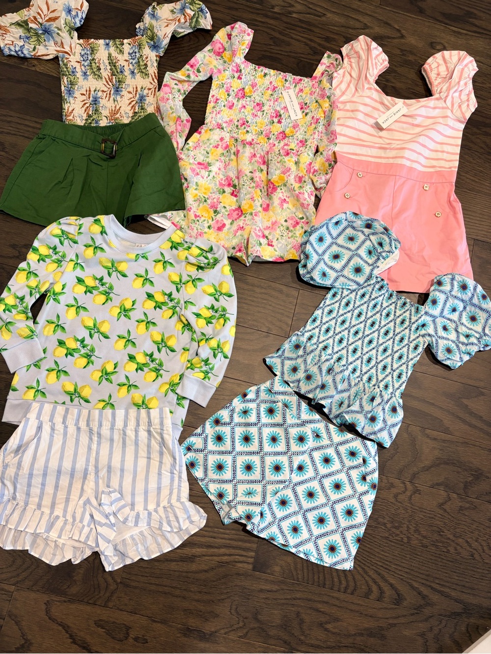 Janie & Jack girls Size 10. 19 pieces plus 3 J Crew leggings NWT. 2 NWT rompers